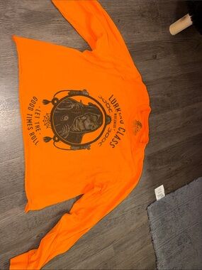 Lurking Class sketchy tank Orange Long Sleeve Graphic Tee